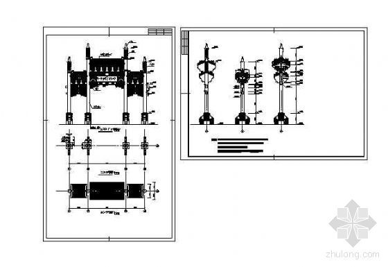 牌楼建筑设计方案图-4