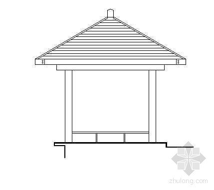 景观园林立面cad资料下载-园林设计常用景观亭CAD资料