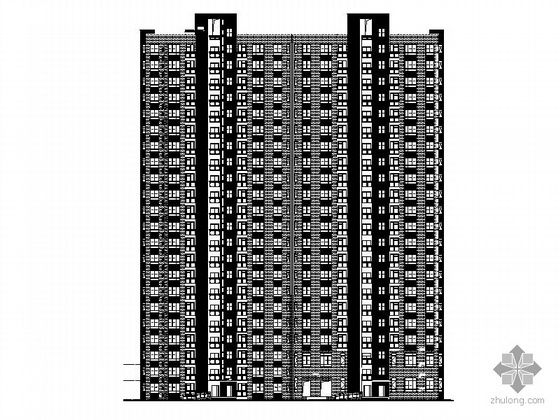 居住小区住宅楼施工图资料下载-[合肥]某居住小区二十二层住宅楼（4号楼）建筑施工图