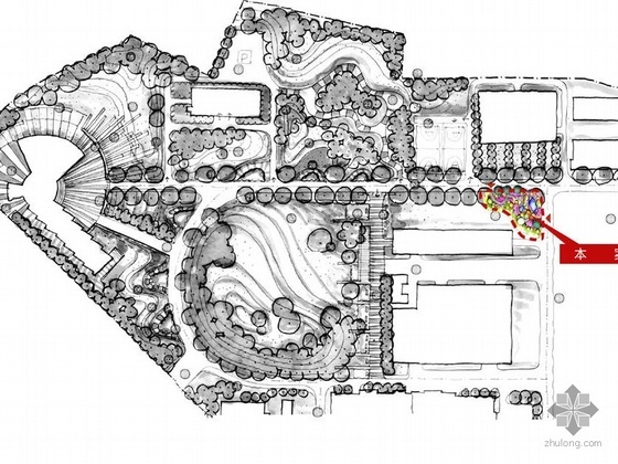 手绘校园节点图资料下载-上海校园节点景观概念设计方案