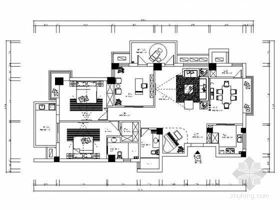 温州现代装修效果图资料下载-[温州]温馨现代三居室设计装修图（含效果）