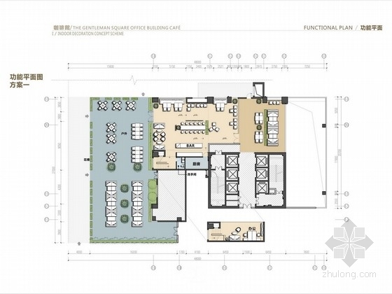 概念咖啡厅室内设计资料下载-[深圳]现代风商场咖啡厅室内设计方案