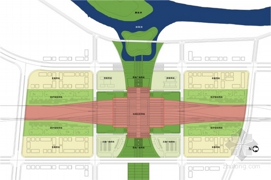 [湖南]大型枢纽站建筑设计方案文本-枢纽站分析图