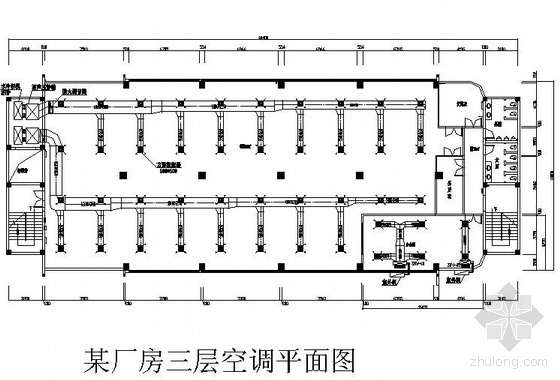 电子厂车间配电资料下载-电子厂四种空调方案图