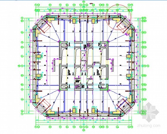 超高层塔楼方案资料下载-[江苏]超高层塔楼核心筒外框液压爬架施工方案