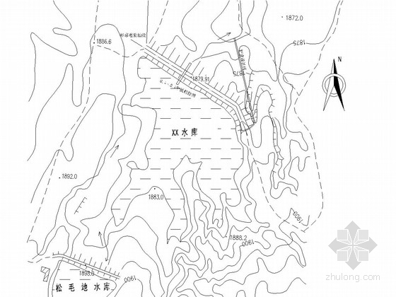 [云南]小型除险水库加固工程施工图(溢洪道 输水低涵)-[云南]小型除险水库加固工程施工图(溢洪道 输水低涵)