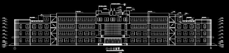 西安中学教学楼施工资料下载-某中学教学楼建筑施工图（含有结构图）