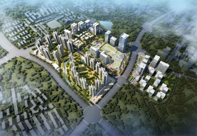 产业办公楼景观设计资料下载-绿地的全产业链一体化模式，全新的国际化新城！