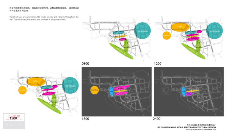 [江苏]苏州工业园区金鸡湖畔文化水廊区域商业街景观设计 B-4 24小时使用模式