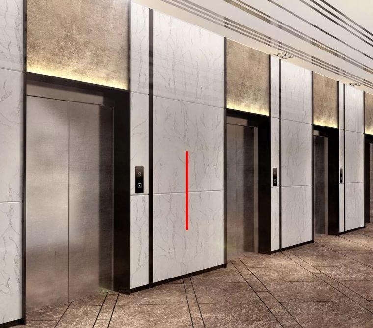 干挂石材分格资料下载-酒店电梯厅区域的石材干挂技术交底，全面了解