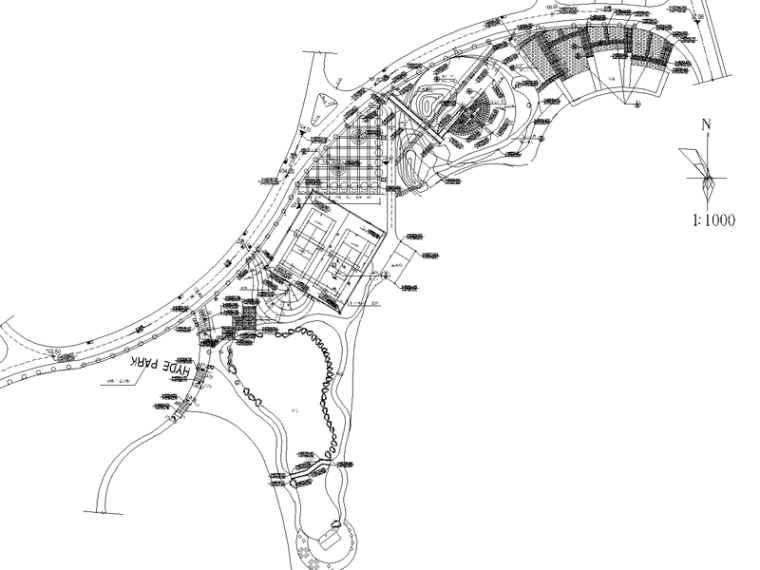 石汀步施工图资料下载-公园设计全套施工图（含：绿化布置图，停车路面做法，木栈桥）