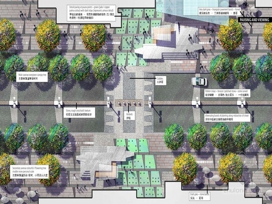 西安市果树规划设计方案资料下载-[西安]历史文化主题街道景观规划设计方案