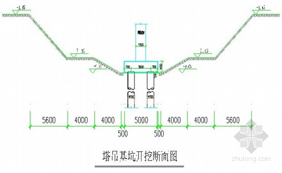 中心岛式挖土示意图图片