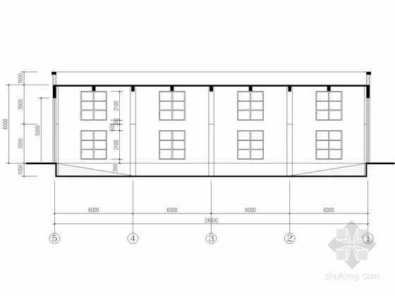 单层厂房结构布置图资料下载-单层混凝土框排架厂房结构施工图(含建施)