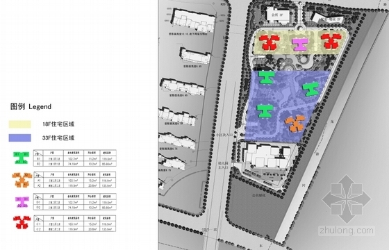 [江苏]现代风格住宅区规划方案文本(知名地产公司设计)-住宅区分析图