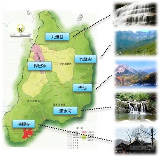 [河南]优美山地旅游度假中心景观规划设计方案-分析图
