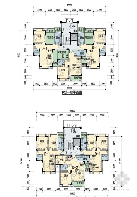 [四川]林盘式高层住宅小区建筑规划设计方案文本（知名建筑设计院）-林盘式高层住宅小区建筑规划平面图