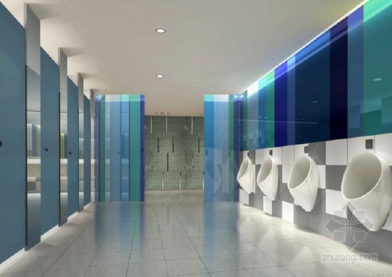 [江苏]大型综合5层购物商场室内设计方案卫生间效果图