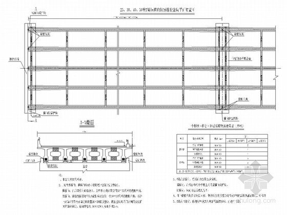 [四川]高速公路桥梁抗震优化设计图CAD（防落链防震隔震阻尼）-预应力砼简支T梁防震缓冲装置图（一） 