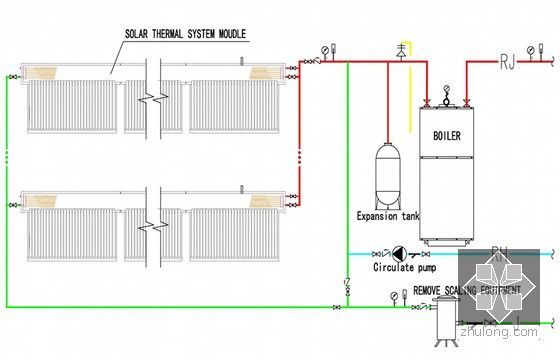 太阳能热水系统问题及解决方案（丰富多图）-无动力循环