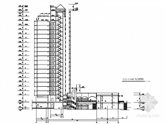 [深圳]某居住区二层沿街商业建筑施工图- 