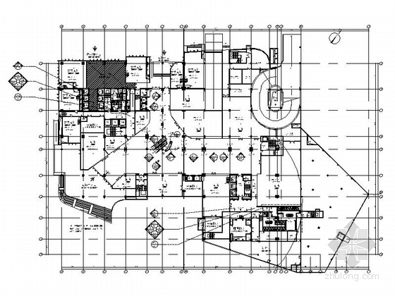 广场商场施工图资料下载-[重庆]商圈核心广场高档现代百货商场室内装修施工图