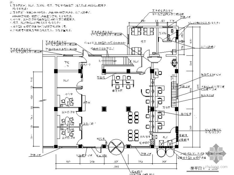 工商银行总行钢结构资料下载-[青岛]某工商银行室内装修图