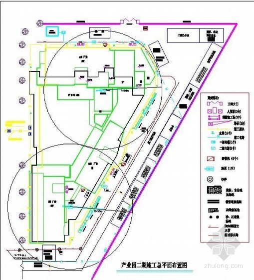 revit平面图看不到门窗资料下载-[广州]框架剪力墙结构产业园施工组织设计（横道图、平面图）