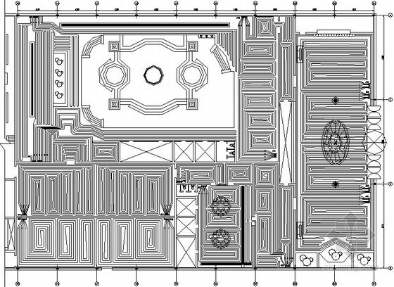 洗浴中心建筑结构图纸资料下载-[北京]洗浴中心地板采暖设计图纸