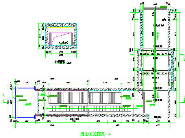 地面一层车站资料下载-合肥市明挖顺筑法地下两层框架结构双跨岛式车站设计图116张