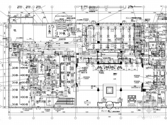 高层建筑采暖空调系统设计资料下载-[河北]超五星级酒店暖通空调采暖系统设计施工图（系统全面 机房图多）