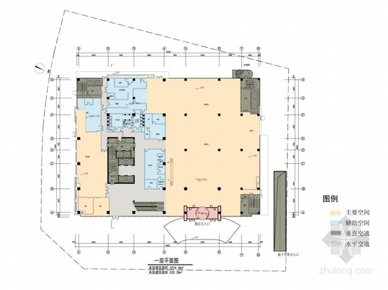 [重庆]高层知名酒店外立面建筑设计方案文本-高层知名酒店外立面建筑平面图