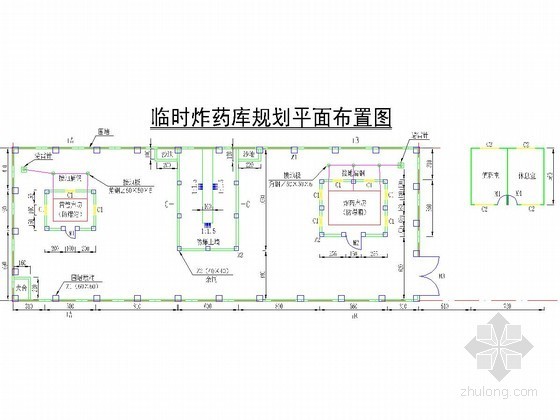 高低不平的围墙设计图资料下载-[四川]水电站工程10吨临时炸药库施工方案（附炸药库设计图）