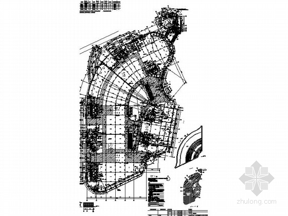 [黑龙江]高层现代风格建材城建筑设计施工图-高层现代风格建材城建筑设计平面图 