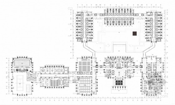 书吧室内设计cad图纸资料下载-[北京]高端五星级现代风格会议培训商务酒店室内设计方案