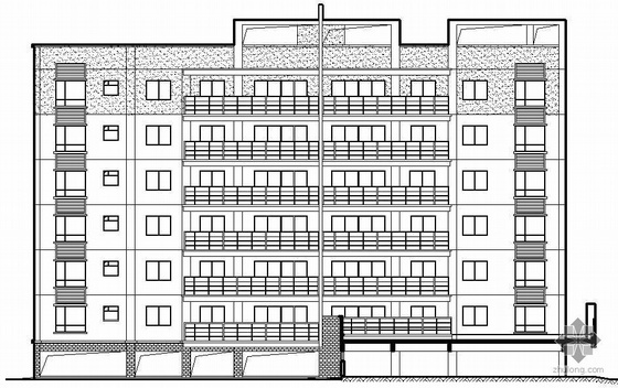 商品楼施工图dwg资料下载-[宾阳]某六层框架商品住宅楼建筑结构水电施工图