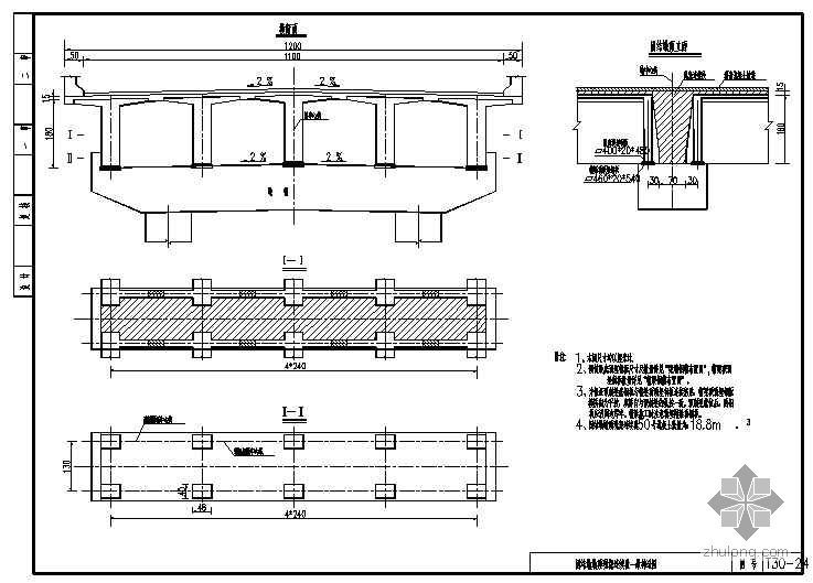 30米3层房屋整套图纸资料下载-30米T梁设计图纸