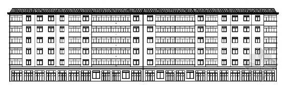 砖混住宅底商建筑施工图资料下载-某底商六层住宅楼建筑施工图