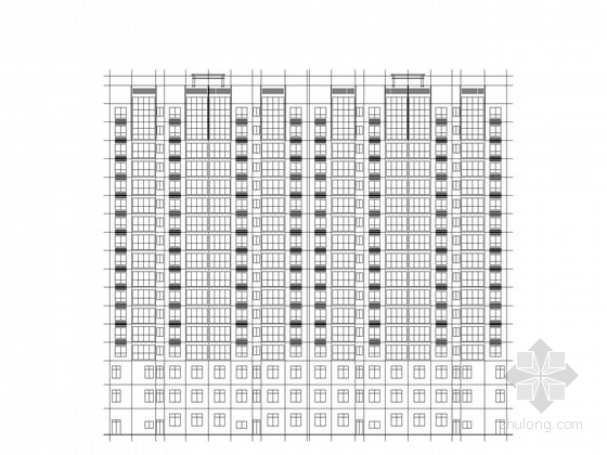江西住宅楼建筑施工图资料下载-[江西]现代风格17层住宅楼建筑施工图