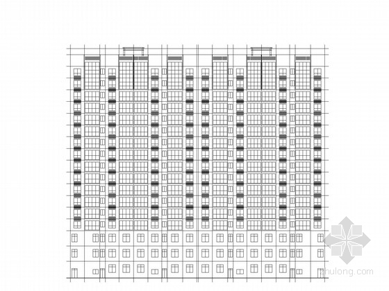现代风格住宅楼小区资料下载-[江西]现代风格17层住宅楼建筑施工图