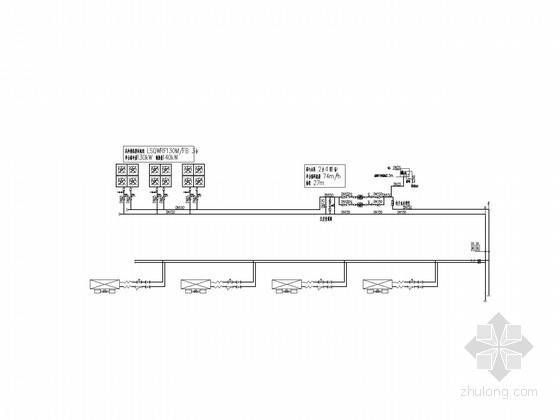 [四川]四层办公楼中央空调系统设计施工图-水系统工艺流程图 