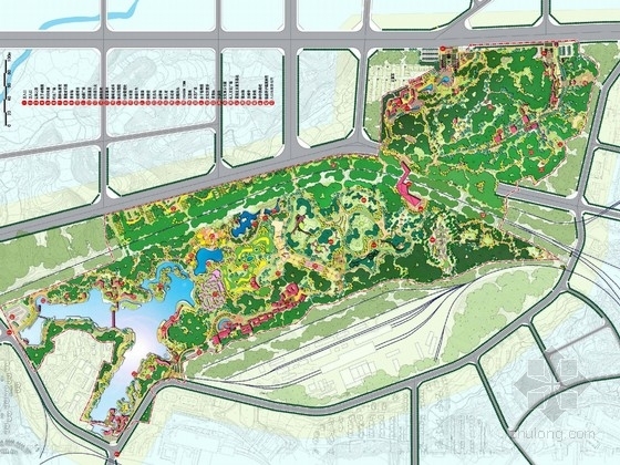 综合公园规划资料下载-[湖南]复合型综合城市公园修建性详细规划（国内著名设计机构）