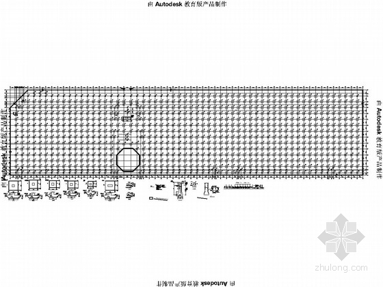 商场结构建筑施工图纸资料下载-大型二层地下车库和商场结构施工图（含建筑图）