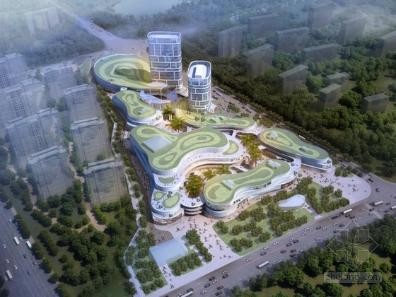 上海商业区景观资料下载-[上海]商业区规划设计方案（知名大学设计 含CAD）