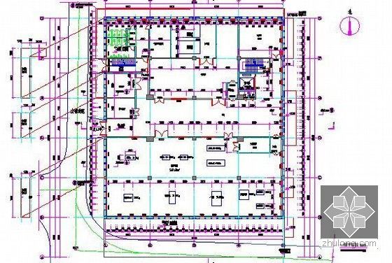 [湖南]知名国企综合业务用房建筑安装工程预算书(含施工图纸 招标文件)-一层平面图