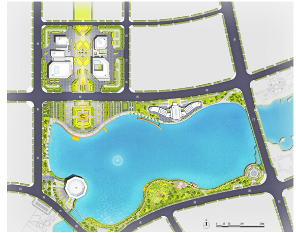 水岸码头施工资料下载-城市规划项目安全文明标准化施工策划书（共180页，图文并茂）