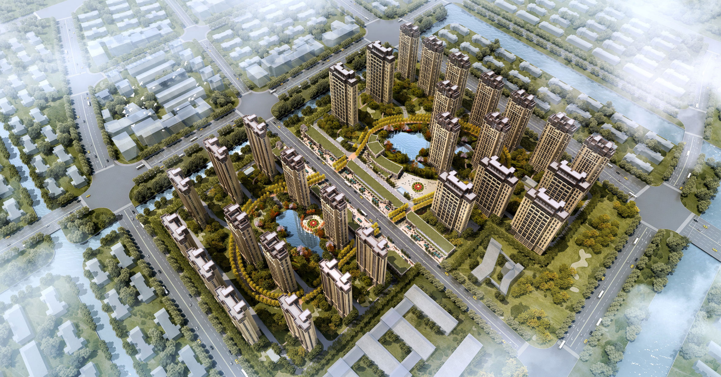 上海奉贤南桥项目效果图下载-光辉城市