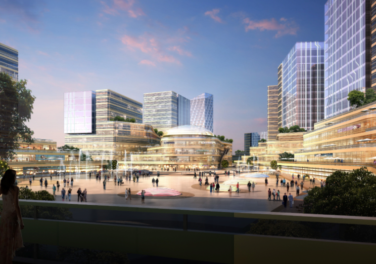 核心区城市规划设计资料下载-[浙江]新兴产业集群区核心区城市规划设计