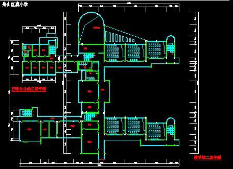 行政楼、教学楼建筑施工图图纸