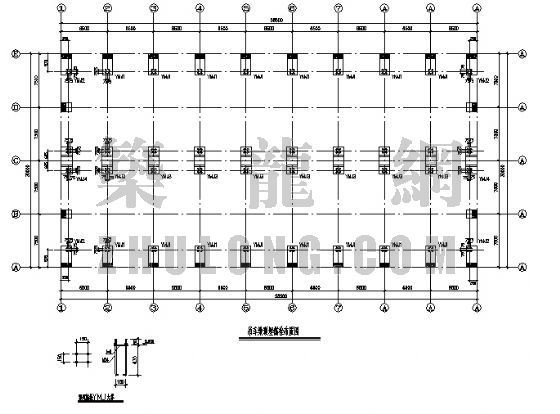 厂房钢屋架施工图资料下载-某钢屋架混凝土柱厂房结构施工图